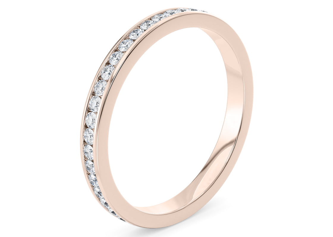 Tsarina Rose Gold 18k Full Set Eternity Ring