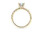 Ascot Solitaire Yellow Gold 18k Cushion Engagement Ring