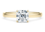 1477 Classic Solitaire Yellow Gold 18k Asscher Engagement Ring