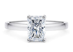 1477 Classic Solitaire Platinum Radiant Engagement Ring