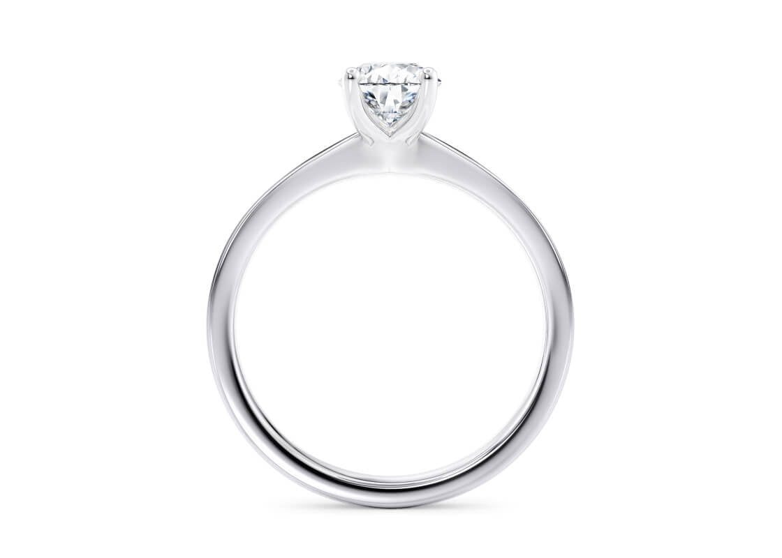 1477 Classic Solitaire Platinum Pear Engagement Ring