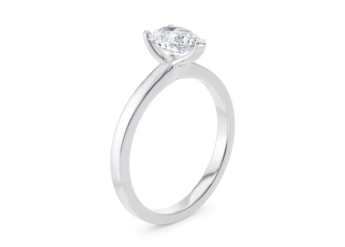 1477 Classic Solitaire Platinum Pear Engagement Ring