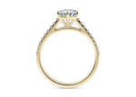 1477 Vintage Yellow Gold 18k Round Engagement Ring