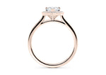 Minerva Halo Rose Gold 18k Pear Engagement Ring