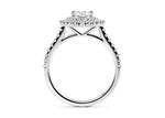 Berkeley Halo Platinum Pear Engagement Ring