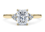 Rosa Vintage Yellow Gold 18k Radiant Engagement Ring