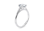 Estella Solitaire Platinum Round Engagement Ring