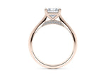 Iris Solitaire Rose Gold 18k Princess Engagement Ring