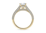 Bloomsbury Vintage Yellow Gold 18k Princess Engagement Ring