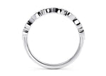 Primrose White Gold 18k Half Set Eternity Ring