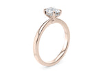 Starlight Solitaire Rose Gold 18k Oval Engagement Ring