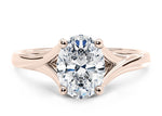 Hanover Solitaire Rose Gold 18k Oval Engagement Ring