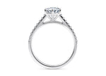 1477 Vintage Platinum Round Engagement Ring