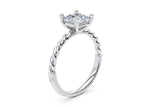 Ascot Solitaire Platinum Princess Engagement Ring