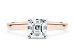 Paloma Solitaire Rose Gold 18k Asscher Engagement Ring