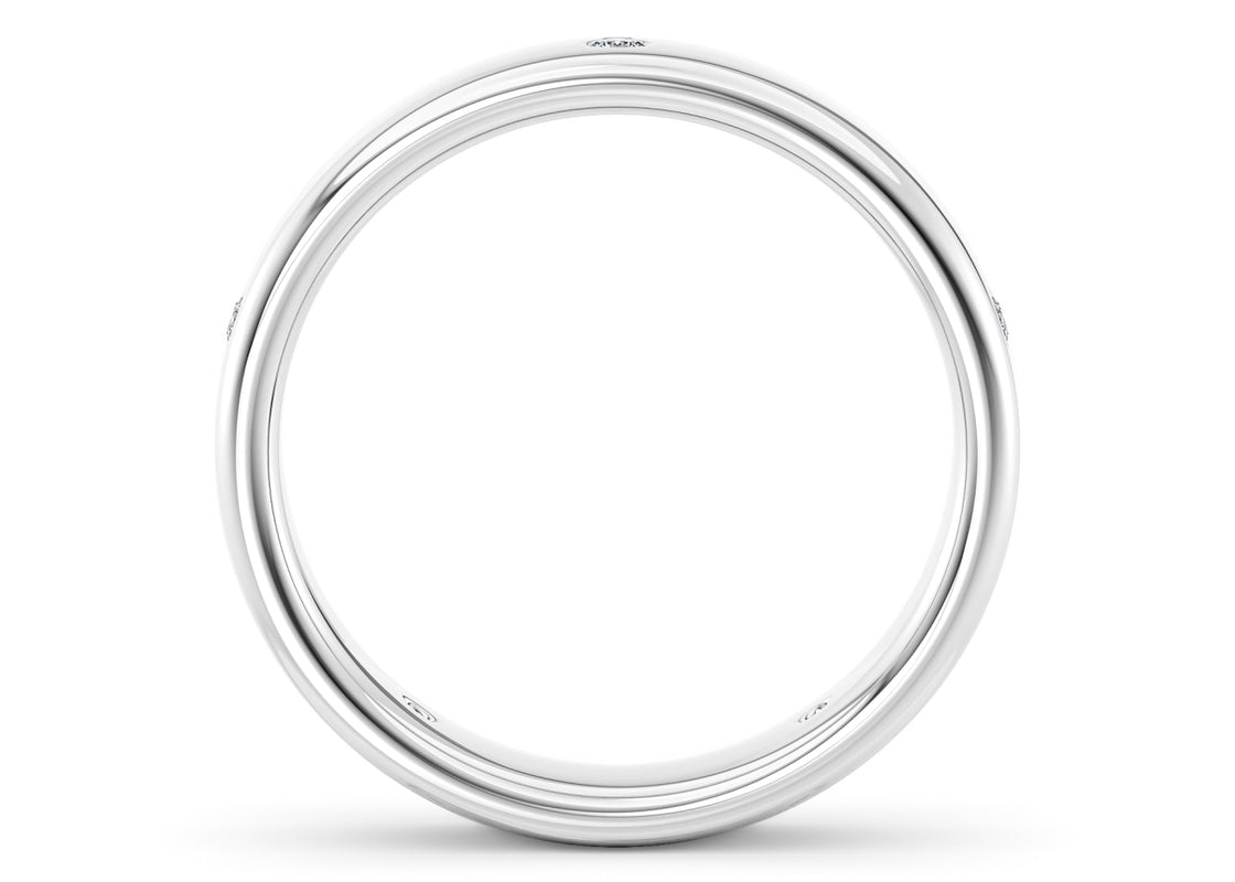Augustus White Gold 18k Wedding Band