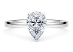 Starlight Solitaire Platinum Pear Engagement Ring