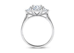 Barcelona Trilogy Platinum Cushion Engagement Ring