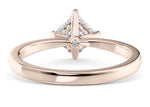 Starlight Compass Solitaire Rose Gold 18k Princess Engagement Ring