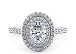 Empress Halo White Gold 18k Oval Engagement Ring