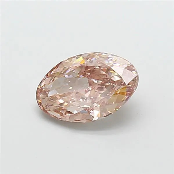 2.00ct Oval Lab Grown Diamond (Colour Fancy Light Pink Brown, Clarity VS1, IGI Certified)