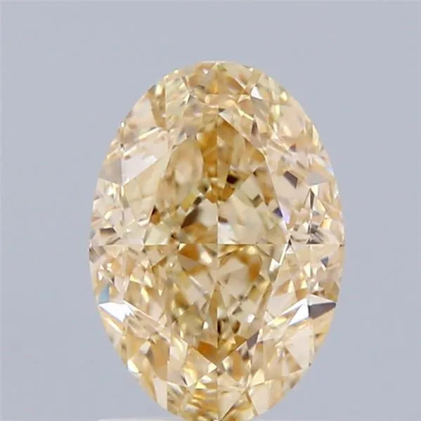 2.03ct Oval Lab Grown Diamond (Colour Light Brownish Yellow, Clarity VS1, IGI Certified)