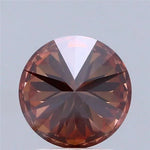 2.08ct Round Lab Grown Diamond (Colour Fancy Brown, Clarity VVS2, Cut ID, IGI Certified)