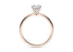 Starlight Solitaire Rose Gold 18k Asscher Engagement Ring