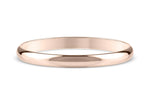 D-Shape Rose Gold 18k Wedding Band