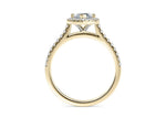 Aphrodite Halo Yellow Gold 18k Marquise Engagement Ring