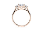 Lisbon Trilogy Rose Gold 18k Princess Engagement Ring
