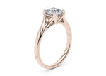 Hanover Solitaire Rose Gold 18k Round Engagement Ring