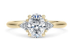 Paris Trilogy Yellow Gold 18k Oval Engagement Ring
