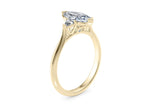 Paris Trilogy Yellow Gold 18k Marquise Engagement Ring