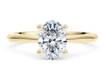 Iris Solitaire Yellow Gold 18k Oval Engagement Ring