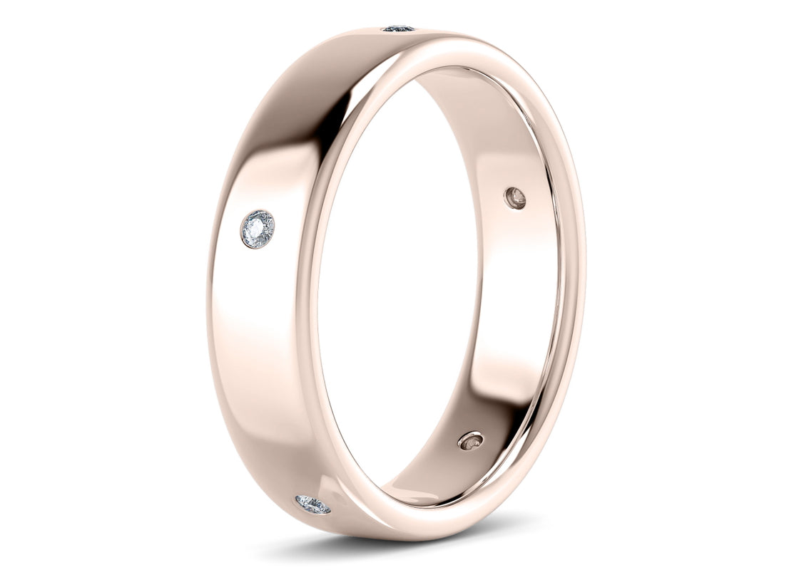 Augustus Rose Gold 18k Wedding Band