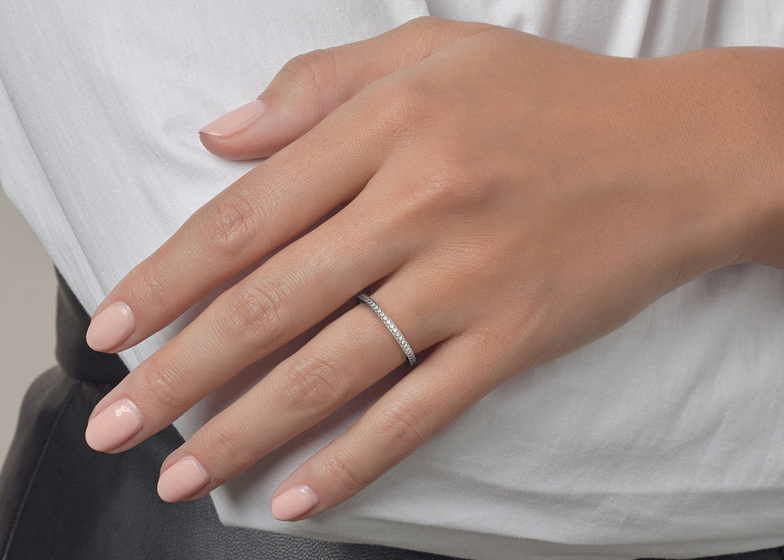 Paragon Lab Grown White Gold 18k Full Set Eternity Ring