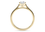 Contour Solitaire Yellow Gold 18k Pear Engagement Ring