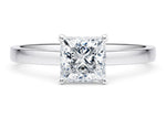 1477 Classic Solitaire Platinum Princess Engagement Ring