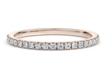 Vogue Rose Gold 18k Half Set Eternity Ring