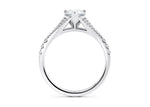 Oxford Diamond Band Platinum Pear Engagement Ring