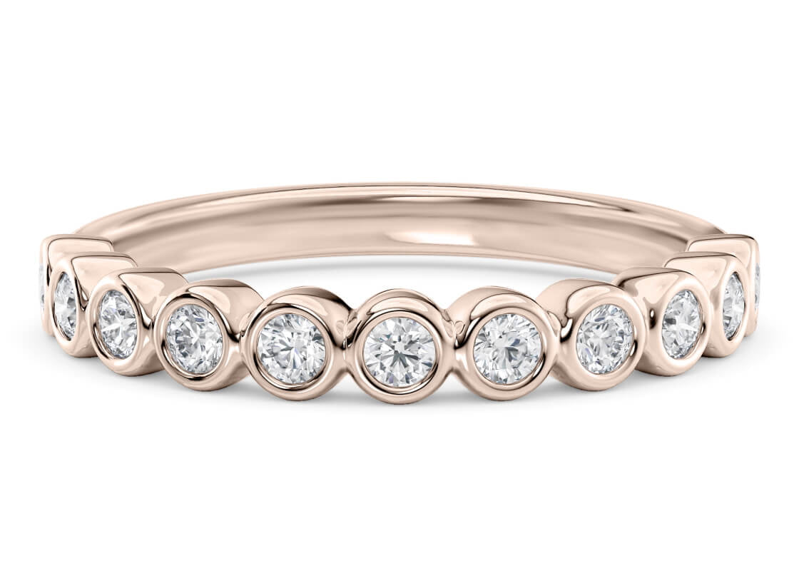 Tea Petite Eternity Rose Gold 18k Full Set Natural Eternity Ring