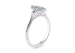 Paris Trilogy Platinum Marquise Engagement Ring