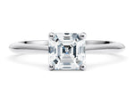 Hope Solitaire Platinum Asscher Engagement Ring