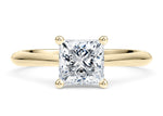 Iris Solitaire Yellow Gold 18k Princess Engagement Ring