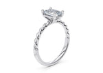 Ascot Solitaire Platinum Emerald Engagement Ring
