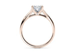 Hanover Solitaire Rose Gold 18k Princess Engagement Ring
