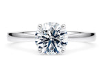 Delicacy Solitaire Platinum Round Engagement Ring