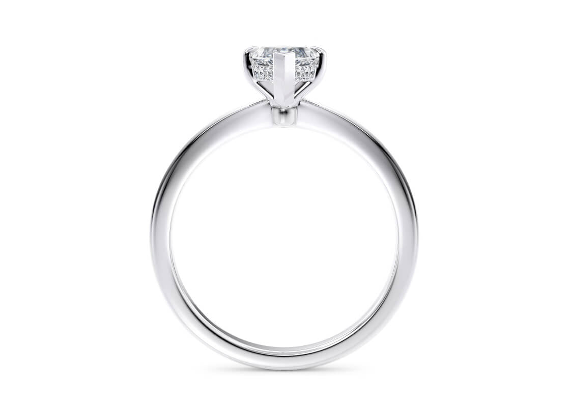Starlight Solitaire Platinum Marquise Engagement Ring