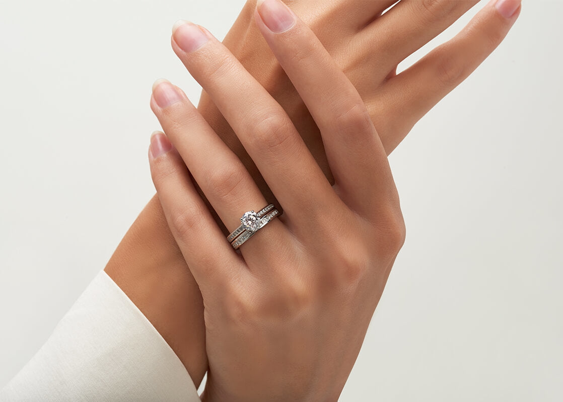 Allya Yellow Gold 18k Half Set Eternity Ring